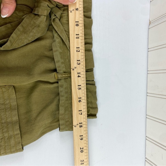 Faherty‎ Women's Arlie Olive Green Utility Mini Skirt Sz XL - Picture 10 of 15